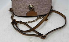 Load image into Gallery viewer, Aldo Womens Brown Leather Adjustable Chain Strap Key Lock Charm Crossbody Bag
