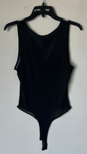 Load image into Gallery viewer, Forever 21 Womens Black Round Neck Deep V-Neck Sleeveless Bodycon Top Size L
