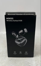 Load image into Gallery viewer, Miniso X30 Black Open-Ear Wireless Bluetooth Real Time Translation Earbuds
