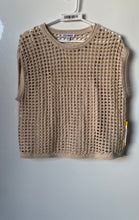 Load image into Gallery viewer, Steve Madden Womens Beige Crochet Pullover Blouse Top Size Medium With Tag

