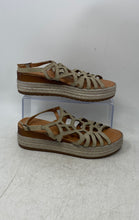 Load image into Gallery viewer, Bella Vita Womens Zip-Italy Brown Beige Suede Open Toe Espadrille Sandals Sz 6M
