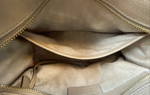 Load image into Gallery viewer, Michael Kors Womens Harper Beige Leather Satchel Handbag Stained Interior
