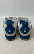 Load image into Gallery viewer, Nike Kids Air Jordan Fusion 4 White Blue Lace-Up Sneaker Shoes Size 7Y
