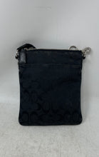 Load image into Gallery viewer, Coach Womens Black Signature Jacquard Adjustable Strap Swingpack Crossbody Bag
