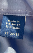 Load image into Gallery viewer, Vince Camuto Mens Blue Long Sleeve Collared Slim Fit Dress Shirt Size 16 32/33
