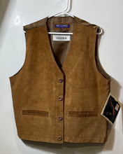 Load image into Gallery viewer, Beyond Mens Brown Leather Sleeveless Four-Button Vest Size L With Tag
