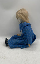Load image into Gallery viewer, Blonde Hair Blue Dress Outfit Open Eyes Fashion Porcelain Doll
