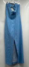 Load image into Gallery viewer, Zara Womens Light Blue Halter Neck Cut-Out Detail Midi Bodycon Dress Size S
