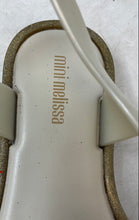 Load image into Gallery viewer, Mini Melissa Girls Mar White Glitter Open Toe Ankle Strap Sandals Size 13
