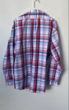 Load image into Gallery viewer, Vineyard Vines Mens Blue Red Plaid Long Sleeve Collared Button-Up Shirt Size XL
