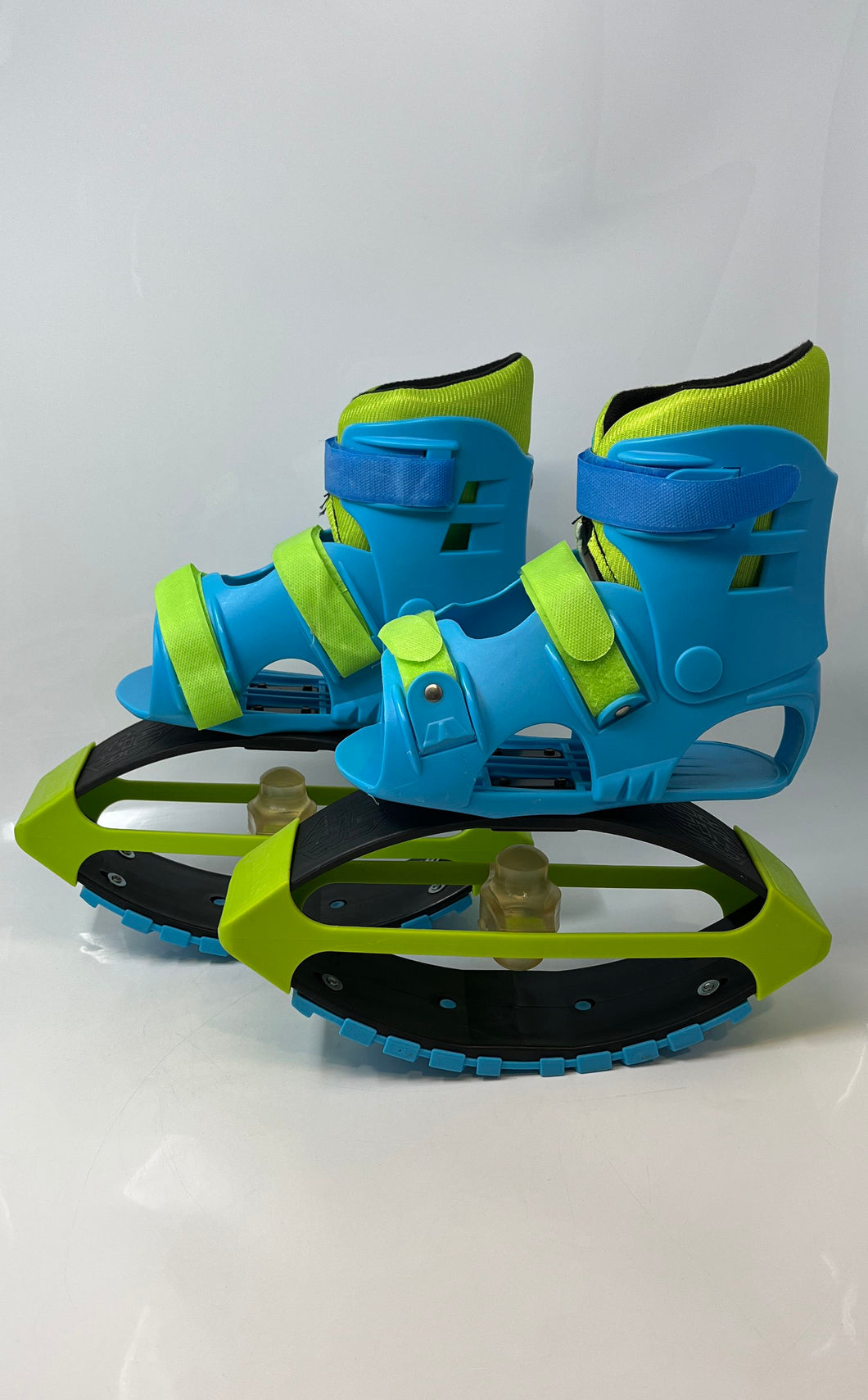 Madd Gear Kids Boosters Blue And Green Bouncing Kangaroo Jumping Boots