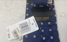 Load image into Gallery viewer, Donald J. Trump Mens Blue Geometric Print Silk Adjustable Designer Tie With Tags
