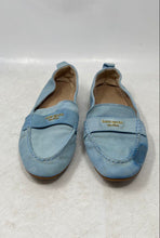 Load image into Gallery viewer, Kate Spade Womens Eliza Blue Suede Moc Toe Slip-On Loafer Flats Size 7B

