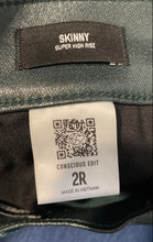 Load image into Gallery viewer, Express Womens Green Skinny Leg High Rise Pockets Trouser Pants Size 2R
