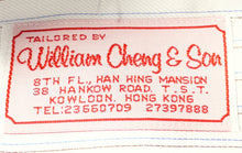 Load image into Gallery viewer, William Cheng &amp; Son Mens Blue Pinstripe Long Sleeve Button-Up Shirt No Size
