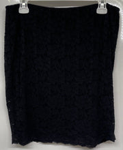 Load image into Gallery viewer, Express Womens Black Lace Stretch Flat Front Back-Zip Mini Skirt Size 12
