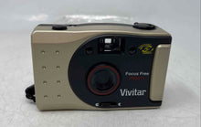 Load image into Gallery viewer, Vivitar Focus Free PN2011 Beige Black 35mm Compact Film Camera Not Tested
