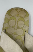 Load image into Gallery viewer, Coach Womens Multicolor Signature Print Slip-On Flip-Flop Sandals Size 6B
