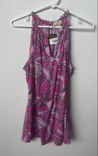 Load image into Gallery viewer, Michael Kors Womens Multicolor Printed Sleeveless Blouse Top Size Medium
