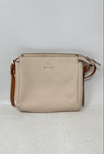 Load image into Gallery viewer, Arezzo Womens Beige Brown Pebbled Leather Zipper Crossbody Handbag
