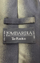 Load image into Gallery viewer, Lombardia Mens Green Printed Silk Keeper Loop Adjustable Pointed Tie
