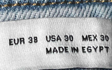 Load image into Gallery viewer, Zara Mens Blue Denim Light Wash Distressed Ripped Skinny Jeans Size 30
