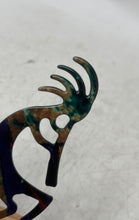 Load image into Gallery viewer, Kokopelli Dancer Metal Art Enameled Flute Player Statue Figure Sculpture
