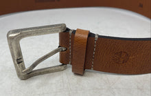 Load image into Gallery viewer, Timberland Mens Brown Leather Rectangular Buckle Adjustable Dress Belt Size 36
