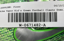 Load image into Gallery viewer, Nike Kids Vapor Shark 3 Green Lace-Up Sneakers Football Cleats Size 5.5Y
