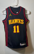 Load image into Gallery viewer, Nike Unisex Kids Black Red NBA Atlanta Hawks Trae Young #11 Sports Jersey Size S
