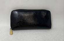 Load image into Gallery viewer, Michael Kors Womens Black Leather Card Holder Inner Pocket Zip-Around Wallet
