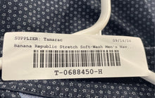 Load image into Gallery viewer, Banana Republic Mens Navy Blue Stretch Soft-Wash Button-Up Shirt Size L
