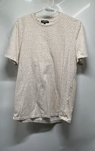 Load image into Gallery viewer, Express Mens Beige Geometric Print Short Sleeve Crew Neck Pullover T-Shirt Sz M
