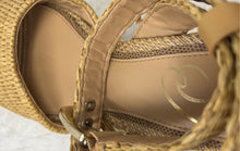 Load image into Gallery viewer, Sam Edelman Womens April Beige Adjustable Buckle Wedge Espadrille Sandal Sz 5.5
