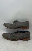 Load image into Gallery viewer, Franco Fortini Mens Gray Leather Lace-Up Cap Toe Derby Dress Shoes Size 12
