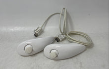 Load image into Gallery viewer, Lot Of 2 Pcs Nintendo Wii Nunchuck Wired Gaming Handheld Controllers Untested
