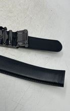 Load image into Gallery viewer, Unbranded Mens Black Leather Automatic Lock Buckle Adjustable Dress Belt Size 50
