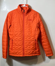 Load image into Gallery viewer, The North Face Womens Orange ThermoBall Full-Zip Puffer Jacket Size Medium
