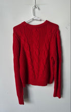 Load image into Gallery viewer, BR Womens Red Long Sleeve Crew Neck Stretch Pullover Sweater Size L
