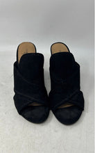 Load image into Gallery viewer, Christian Siriano For Payless Womens Alyse Black Suede Mule Heels Size 6.5
