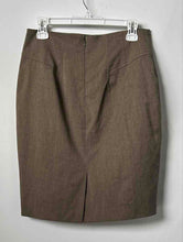 Load image into Gallery viewer, Ann Taylor Womens Brown Regular Fit Back Zipper Straight &amp; Pencil Skirt Size 10P
