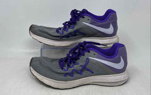 Load image into Gallery viewer, Nike Womens Zoom Winflo 3 Gray Purple Low Top Lace-Up Sneaker Shoes Size 8

