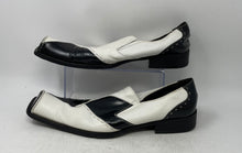 Load image into Gallery viewer, Fiesso Mens Black White Leather Slip-On Loafer Shoes Size EUR 45
