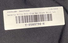 Load image into Gallery viewer, Beverly Hills Polo Club Mens Black Long Sleeve Dress Shirt Size S 14 - 14 1/2
