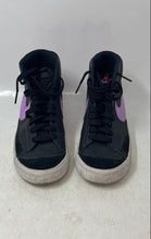 Load image into Gallery viewer, Nike Kids Blazer Mid 77 DA4086-005 Black Purple Lace-Up Sneaker Shoes Size 6Y
