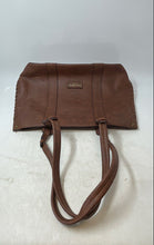 Load image into Gallery viewer, Darcy Marks London Womens Brown Leather Double Handle Zipper Shoulder Handbag
