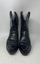 Load image into Gallery viewer, Boterine Mens Black Leather Pull-On Almond Toe Ankle Boots Size 11
