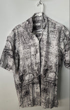 Load image into Gallery viewer, Zara Mens Multicolor Printed Short Sleeve Collared Button-Up Shirt Size Medium
