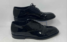 Load image into Gallery viewer, Stanley Blacker Mens Couture Black Leather Lace-Up Oxford Dress Shoes Size 11

