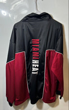 Load image into Gallery viewer, NBA Mens Black Long Sleeve Front Full-Zip Miami Heat Track Jacket Size Large
